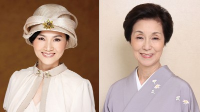 （左）凤飞飞2012年初因肺腺癌离世。（右）野际阳子上个月不敌病魔撒手人寰。